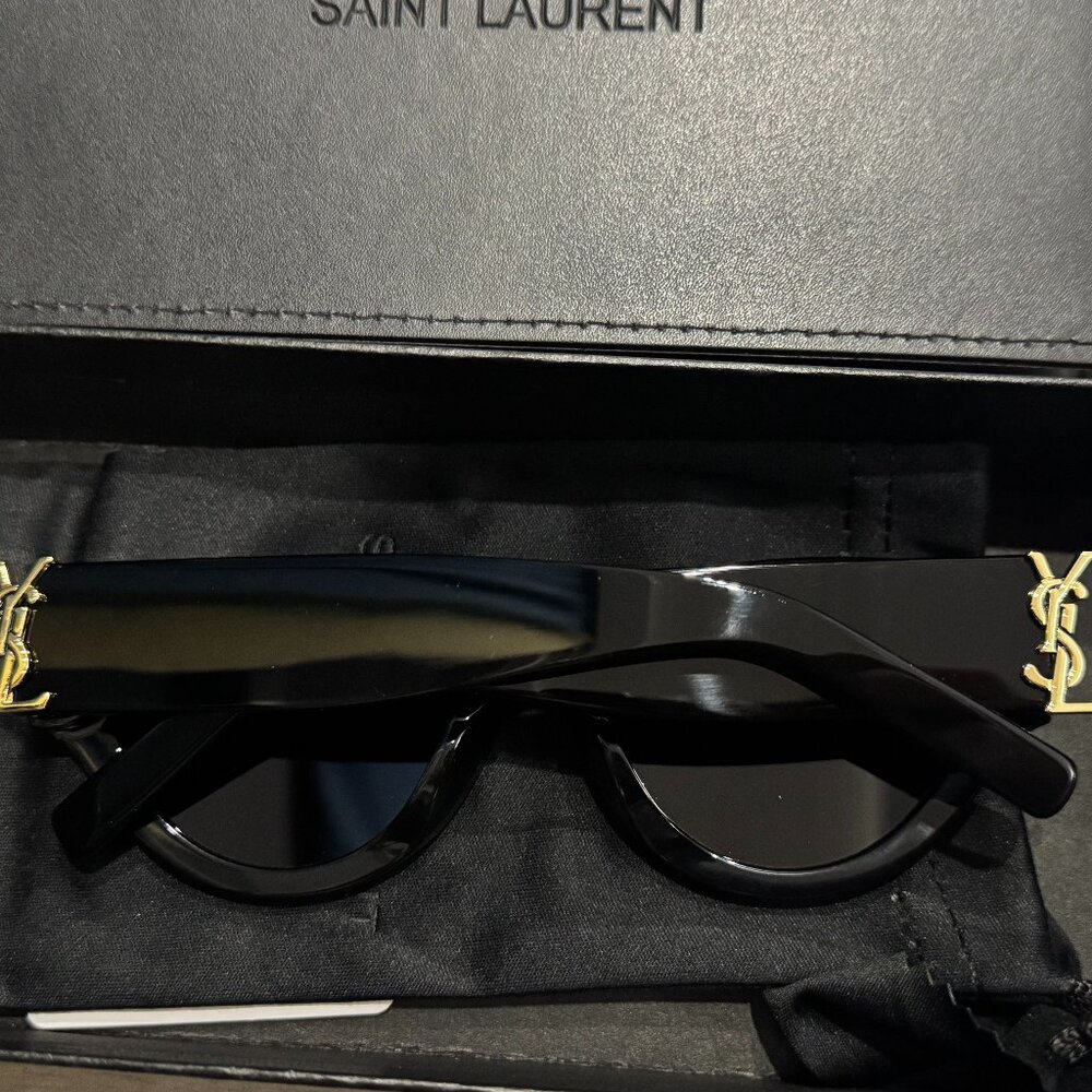 Yves Saint Laurent Black Sunglasses - Picture 2 of 13